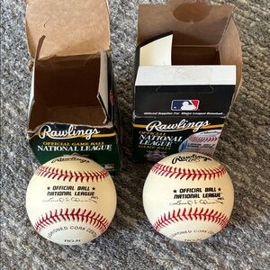 Rawlings Official National League Leonard Coleman unsigned baseball (New in Box)